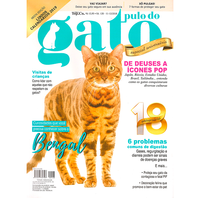 Play Bengal Tiger é capa da Revista Pulo do Gato - Novembro de 2018